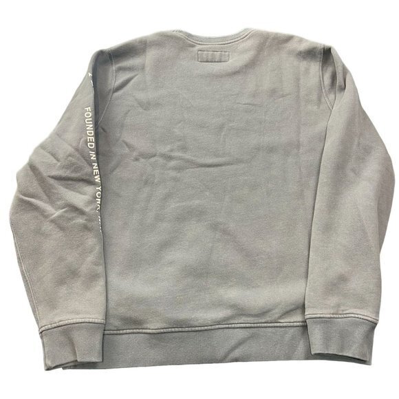 ABERCROMBIE GREY CREWNECK SIZE L | C1 - Picture 2 of 6